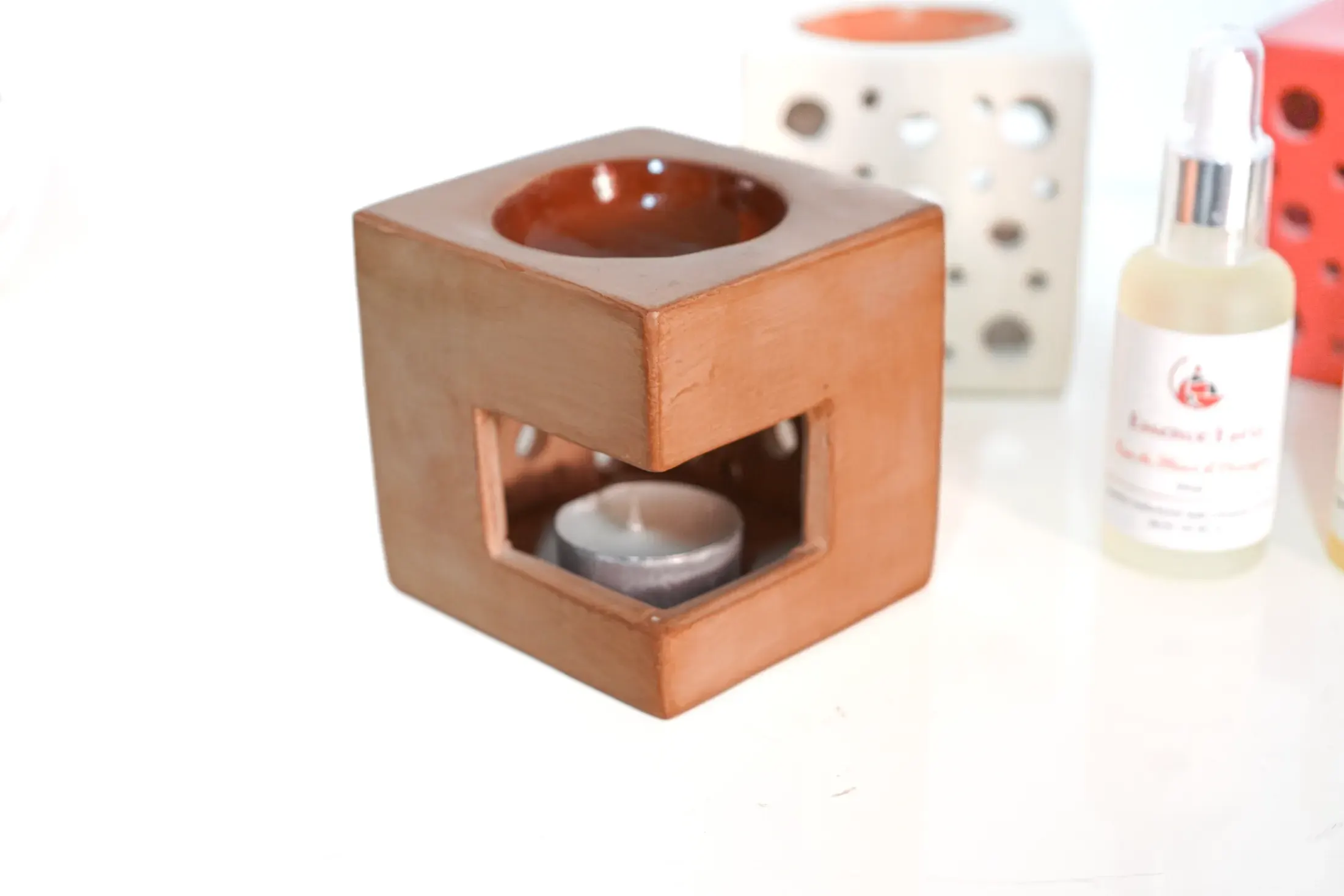 Brûleur de parfum artisanal – Cube